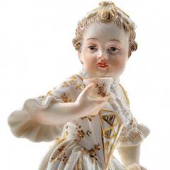  Meissen Meissen Porcelain Figurine of a Child Girl with a Cup - 176459