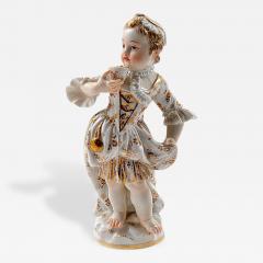  Meissen Meissen Porcelain Figurine of a Child Girl with a Cup - 176951