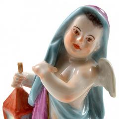  Meissen Meissen Porcelain Figurine of a Cupid Light Keeper - 176497