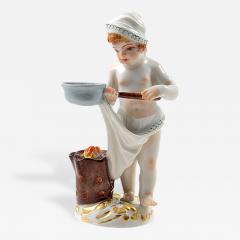  Meissen Meissen Porcelain Figurine of a Cupid as a Cook - 176952