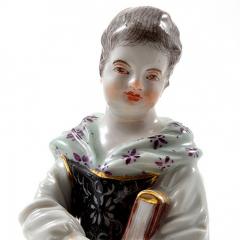  Meissen Meissen Porcelain Figurine of a Girl with a Book - 176409