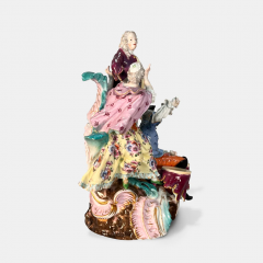  Meissen Porcelain Manufactory A MEISSEN PORCELAIN FIGURAL GROUP DRUMMER AND DANCERS 19TH CENTURY - 3567068