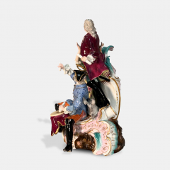  Meissen Porcelain Manufactory A MEISSEN PORCELAIN FIGURAL GROUP DRUMMER AND DANCERS 19TH CENTURY - 3567137