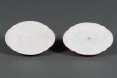  Meissen Porcelain Manufactory A PAIR OF MEISSEN PORCELAIN PINK GROUND CACHE POTS 19TH CENTURY - 3567136