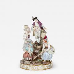  Meissen Porcelain Manufactory A large Meissen porcelain group of gardeners late 19th century - 2813078