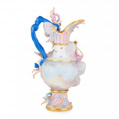  Meissen Porcelain Manufactory Antique Meissen Porcelain Elements Ewer Emblematic of Air - 4585396