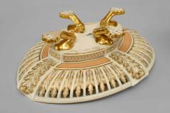  Meissen Porcelain Manufactory Continental German Meissen Porcelain and Gilt Centerpiece - 4200441