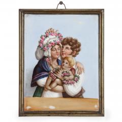  Meissen Porcelain Manufactory Four Meissen porcelain plaques depicting the Four Seasons - 2926661