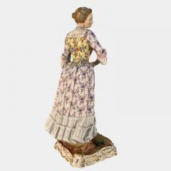  Meissen Porcelain Manufactory Large Meissen Figure of a Standing Lady - 3723702