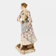  Meissen Porcelain Manufactory Large Meissen Figure of a Standing Lady - 3723707