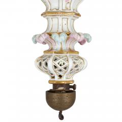  Meissen Porcelain Manufactory Large Rococo style porcelain chandelier by Meissen - 2176925