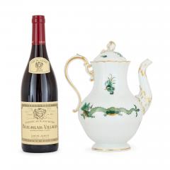  Meissen Porcelain Manufactory Meissen Porcelain Green Dragon Coffee Service - 4594674