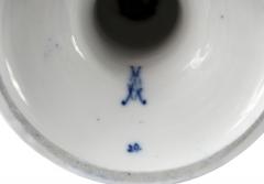 Meissen Porcelain Manufactory Pair of German Meissen Porcelain Cobalt Blue Vases - 3097366