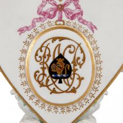  Meissen Porcelain Manufactory Pair of Meissen porcelain heart shaped candleholders - 2863182