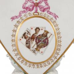  Meissen Porcelain Manufactory Pair of Meissen porcelain heart shaped candleholders - 2863183