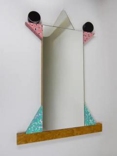  Memphis Design Memphis Group Ettore Sottsass Memphis Milano Diva Vintage Wall Mirror Italy 1984 - 4125539