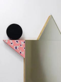  Memphis Design Memphis Group Ettore Sottsass Memphis Milano Diva Vintage Wall Mirror Italy 1984 - 4125540