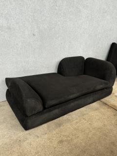  Memphis Design Memphis Group ITALIAN MEMPHIS STYLE PAIR OF BLACK MODULAR CHAISE LOUNGES - 4024293