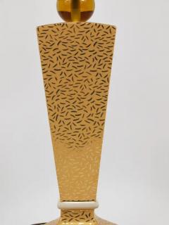  Memphis Milano Post Modern Memphis Art Deco Style Porcelain Table or Side Lamp Italy 1980s - 4125590