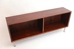  Merrow Associates Three Rosewood and Chrome Open Cabinets circa 1970 - 3288196