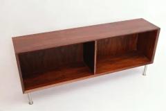  Merrow Associates Three Rosewood and Chrome Open Cabinets circa 1970 - 3288200