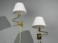  MetalArt George Hansen Articulating Wall Lights Polished Brass Spain 1970s - 4560633