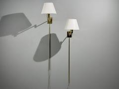  MetalArt George Hansen Articulating Wall Lights Polished Brass Spain 1970s - 4560635