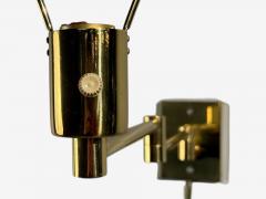  MetalArt George Hansen Articulating Wall Lights Polished Brass Spain 1970s - 4560639