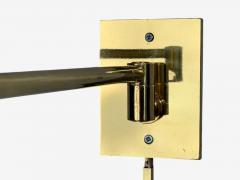  MetalArt George Hansen Articulating Wall Lights Polished Brass Spain 1970s - 4560641