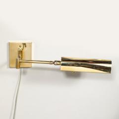  Metalarte Mid Century Modernist Hansen Retractable Brass Metal Sconce by Metalarte - 4489944