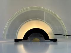  Metalarte Spain Rare Postmodern Table Lamp Rising Sun by Metalarte Spain 1980s - 4441989