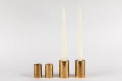  Metallslojden Gusum Set of 4 Swedish Metallsl jden Gusum Brass Candlesticks - 864427