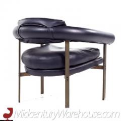  Metropolitan Furniture Metropolitan Mid Century Bronze Lounge Chairs Pair - 3408411