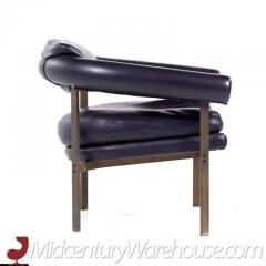  Metropolitan Furniture Metropolitan Mid Century Bronze Lounge Chairs Pair - 3408412