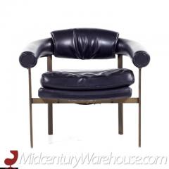  Metropolitan Furniture Metropolitan Mid Century Bronze Lounge Chairs Pair - 3408447