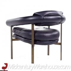  Metropolitan Furniture Metropolitan Mid Century Bronze Lounge Chairs Pair - 3408452