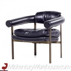  Metropolitan Furniture Metropolitan Mid Century Bronze Lounge Chairs Pair - 3408453