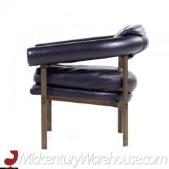  Metropolitan Furniture Metropolitan Mid Century Bronze Lounge Chairs Pair - 3408454