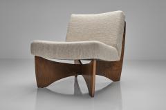  Metz Co Pair of Modern Lounge Chairs with Crossed Base for Metz Co Germany 1970s - 4616992