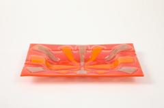  Michael Francis Higgins Large Abstract Higgins Glass Tray - 4381479
