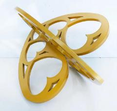  Michael Gitter Lace Powder Coated Aluminum Interlocking Hearts Sculpture by Michael Gitter - 3604694