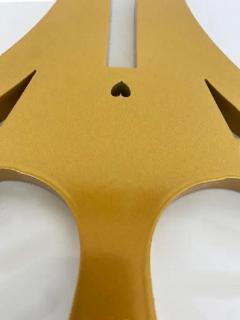  Michael Gitter Lace Powder Coated Aluminum Interlocking Hearts Sculpture by Michael Gitter - 3604695