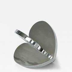  Michael Gitter Michael Gitter Interlocking Hearts Sculpture Solid Thick Stainless Steel - 3603391