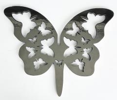  Michael Gitter Monumental Stainless Steel Butterfly Sculpture in Two Parts by Michael Gitter - 4480871