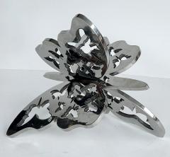  Michael Gitter Monumental Stainless Steel Butterfly Sculpture in Two Parts by Michael Gitter - 4480873