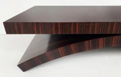  Michael Vanderbyl Michael Vanderbyl Boiler Macassar Ebony Arch Coffee Table Large Size - 3532656