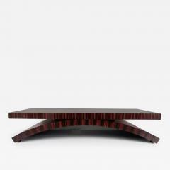  Michael Vanderbyl Michael Vanderbyl Boiler Macassar Ebony Arch Coffee Table Large Size - 3539196