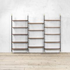  Midcentury Italian school Italian Production Wall Bookcase with adjustable shelves 60s - 3693468