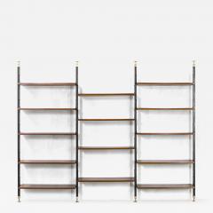  Midcentury Italian school Italian Production Wall Bookcase with adjustable shelves 60s - 3697542