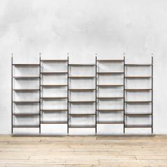  Midcentury Italian school Italian Production Wall Bookcase with adjustable shelves 60s - 3834012